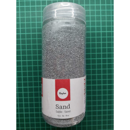 Jemný dekoračný piesok - 0,1 až 0,5 mm, 475ml, strieborný